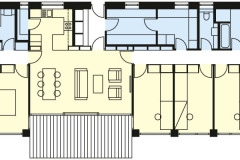 Bungalov vo farbách neba a slnka