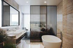 Dekor s pravidelnými pruhmi predstavuje jednoduchý spôsob, ako spojiť eleganciu a originalitu; dvere Idealine (JAP FUTURE)