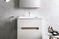 Skrinka SD Classic II (Ravak) s dvomi zásuvkami, farebné vyhotovenie biely lesk a dekor brezy (v ponuke sú štyri odtiene), 60 x 49 x 60 cm, korpusy skriniek sú napustené hĺbkovou impregnáciou, ktorá garantuje odolnosť proti pôsobeniu vlhka a vody, www.ravak.sk