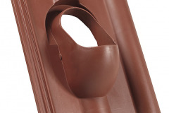 PRESTUPOVÁ ŠKRIDLA - výrobca: HPI, www.hpishop.sk. Základná prestupová škridla plastová na betónovú krytinu, priemer 100 mm