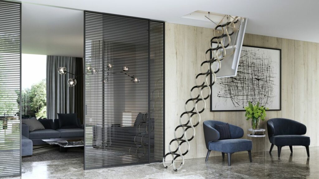 Podkrovné schody LUSSO PP, foto: J.A.P. Slovakia